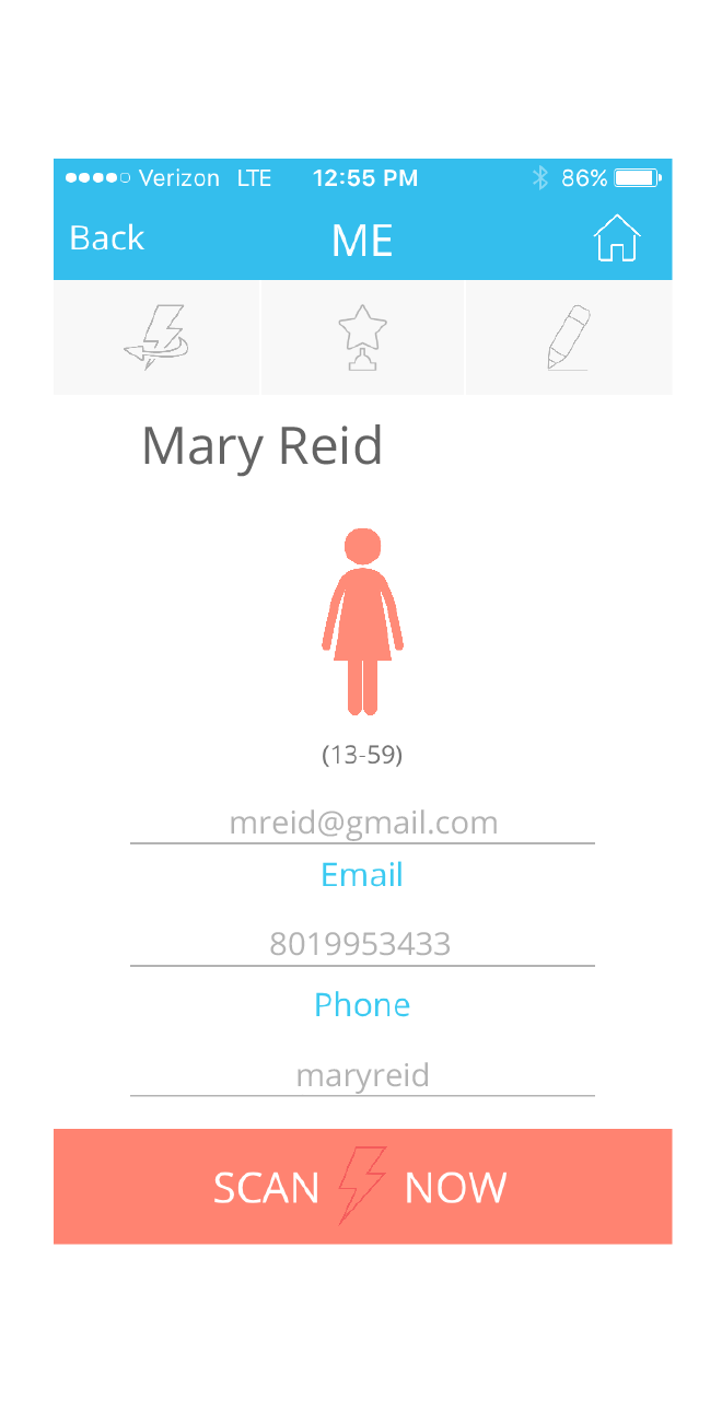 web-Me-screen iTOVi Scan Me Section